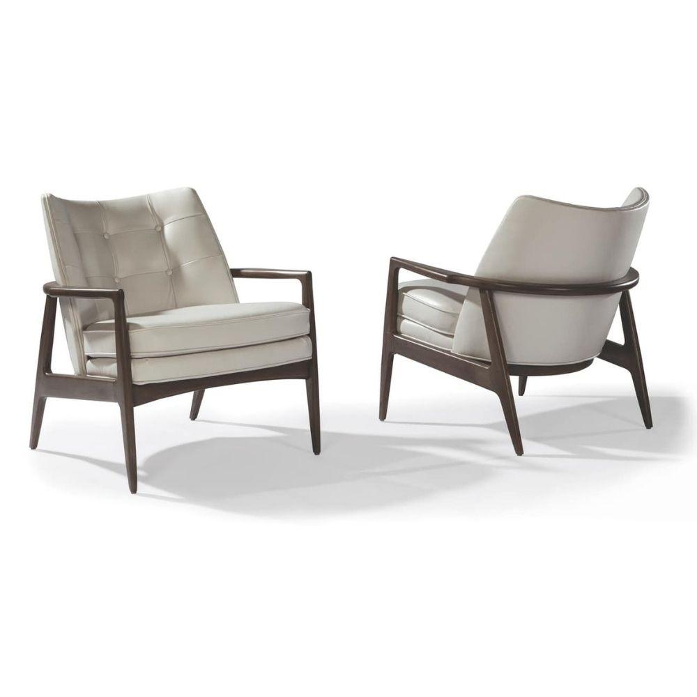 Thayer Coggin Milo Baughman Draper Lounge Chair - Tufted