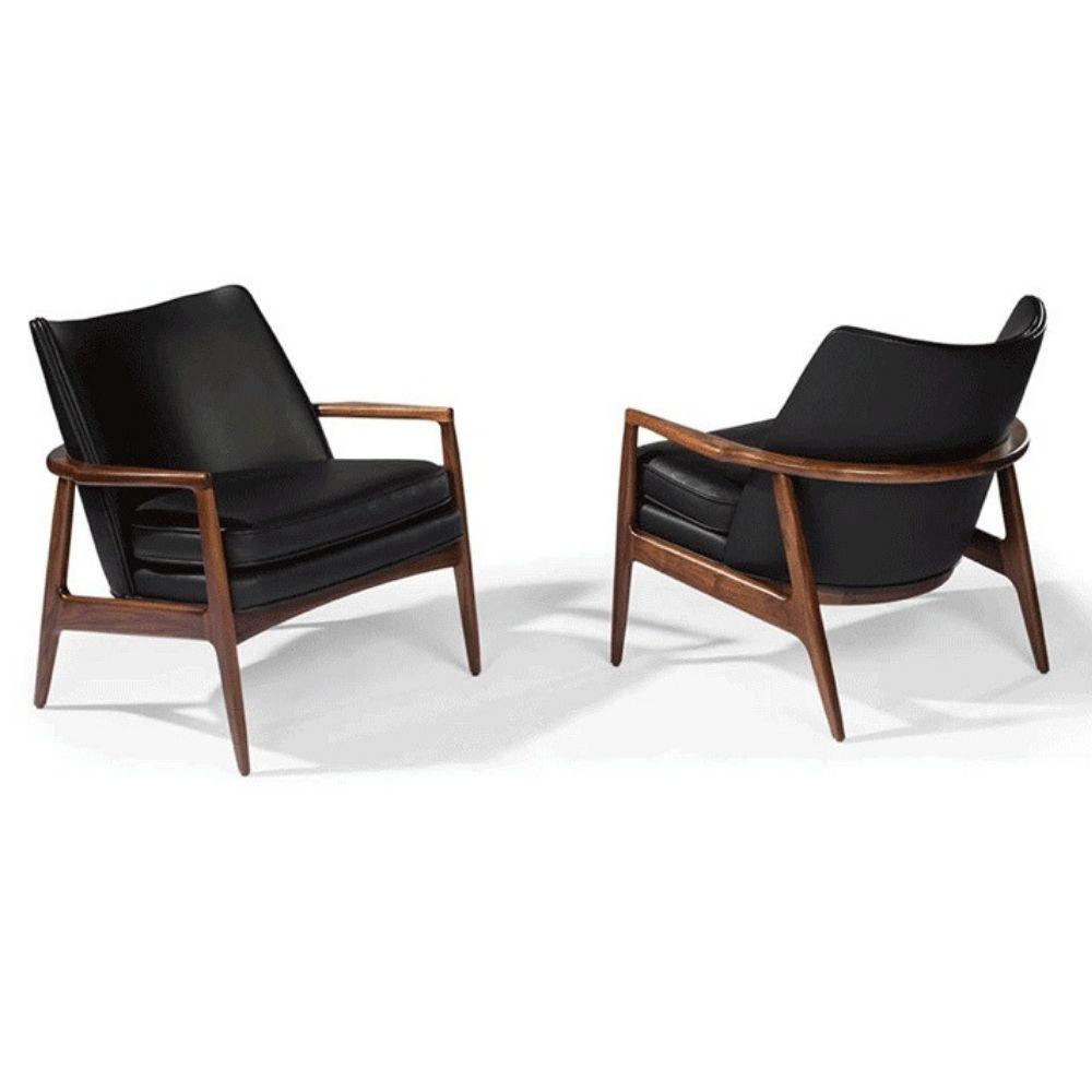 Thayer Coggin Milo Baughman Draper Lounge Chair Front and Back