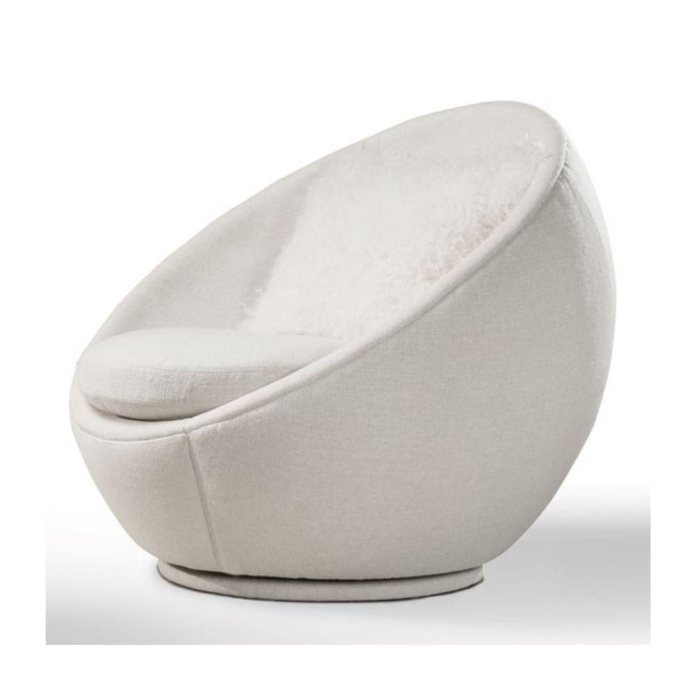 Thayer Coggin Milo Baughman Good Egg Swivel Chair