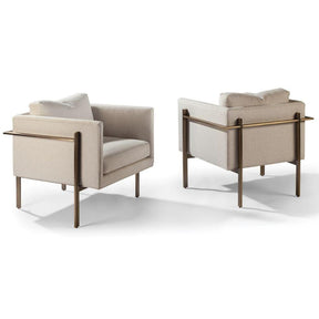 Thayer Coggin Milo Baughman Drop-In Chairs Front and Back