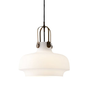 And Tradition SC7 Copenhagen Pendant Light by Space Copenhagen in Opal Glass