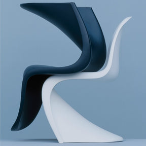 Verner Panton Panton Chair Black White 69 Vitra