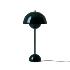 Verner Panton VP3 Flowerpot Lamp in Dark Green And Tradition Copenhagen