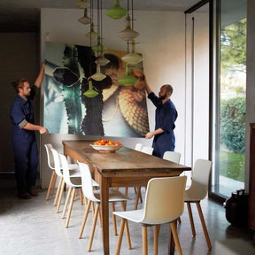 Vitra HAL Wood Chairs by Jasper Morrison in Dining Room Vitra Home Stories