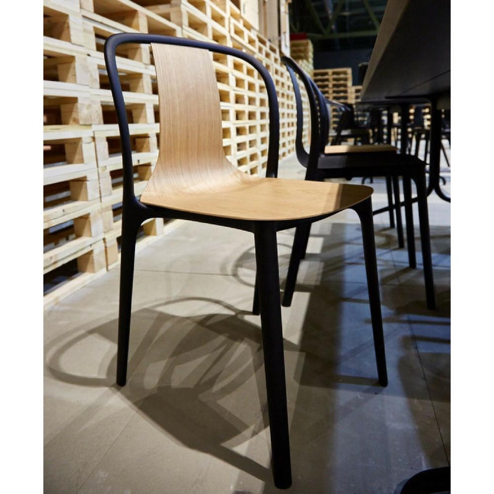 Vitra Belleville Chair in Natural Oak at Salone di Mobile Launch