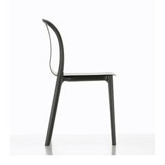Vitra Bouroullec Belleville Chair in White Plastic Side