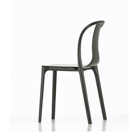 Vitra Bouroullec Belleville Chair in Black Plastic Side