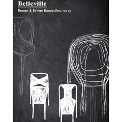 Vitra Bouroullec Belleville Chair Chalkboard Sketch