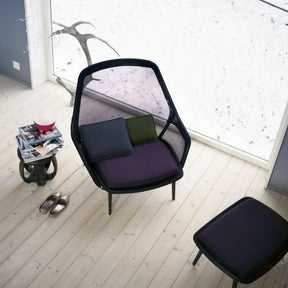 Vitra Bouroullec Slow Chair Brown Top View