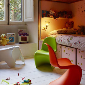 Vitra Eames Elephant in kids room with Panton Chairs