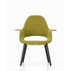 Vitra Eames Saarinen Organic Chair Citron Wool with Black Ash Legs