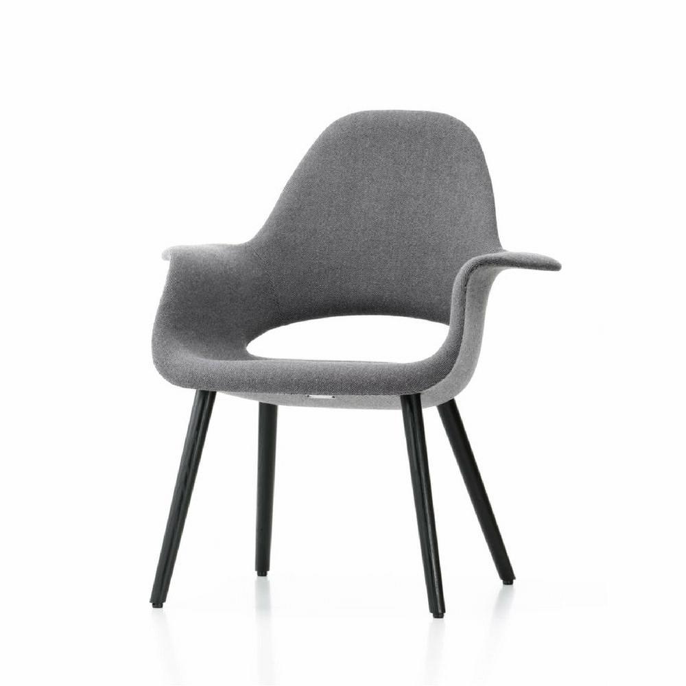 Vitra Eames Saarinen Organic Chair Grey Angled
