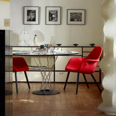 Vitra Eames Saarinen Organic Chairs in Room with Knoll Noguchi Cyclone Dining Table