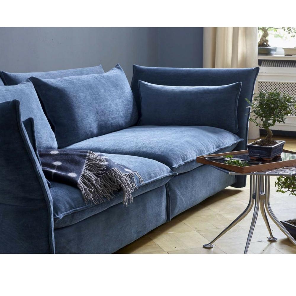 Vitra Mariposa Sofa by Barber Osgerby Dark Blue in Room Detail