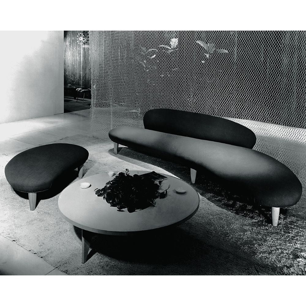 Vitra Noguchi Freeform Sofa and Ottoman Original Black and White