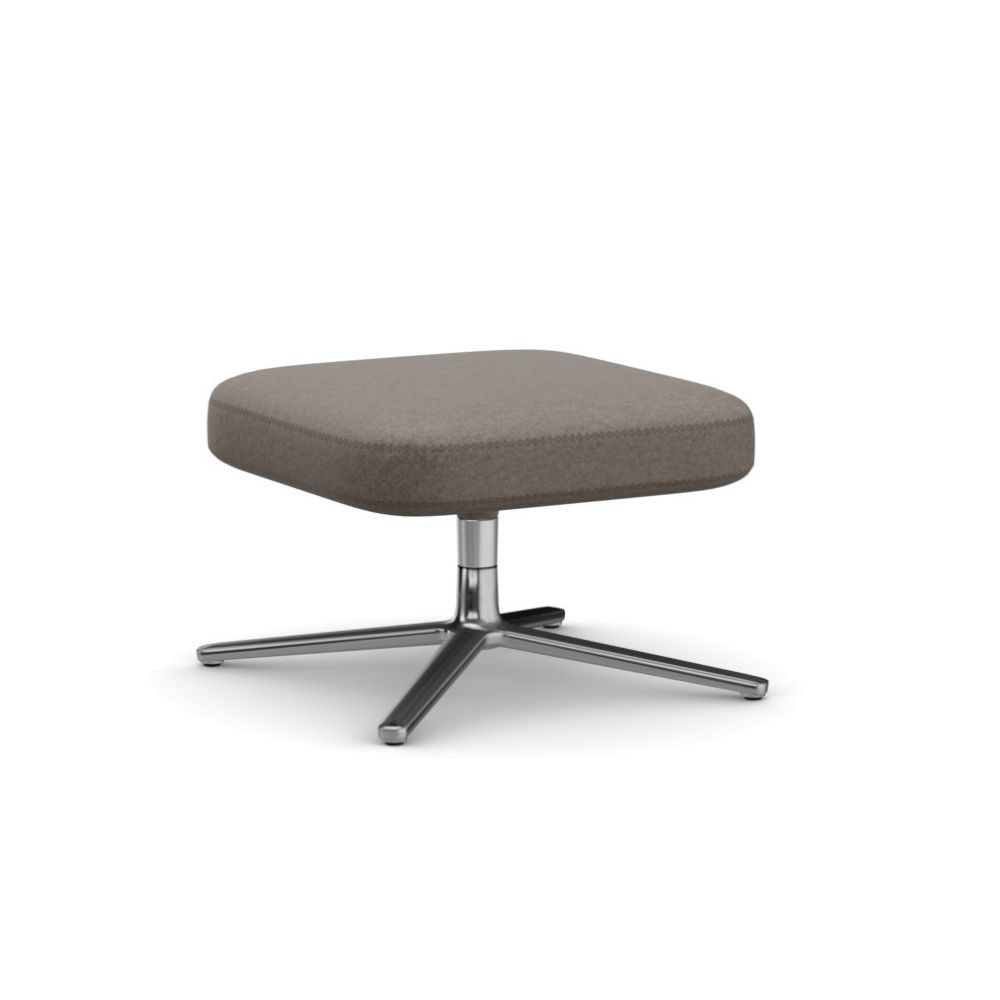 Vitra Ottoman for Grand Repos by Antonio Citterio in Cosy Fossil with Contrast Stitching