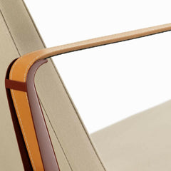 Vitra Prouvé Cité Arm Chair Leather Stitching Detail