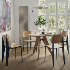Vitra Prouvé Gueridon Table in Kitchen with Standard Chairs