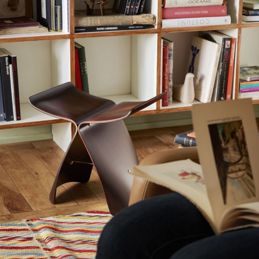 Vitra Sori Yanagi Butterfly Stool Rosewood in Home Office