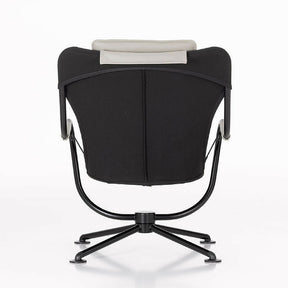 Konstantin Grcic Waver Chair Black with White Cushions Back Vitra