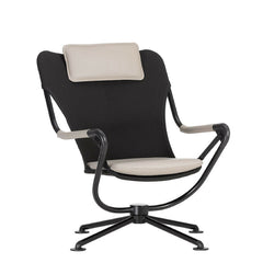 Konstantin Grcic Waver Chair Black with White Cushions Vitra