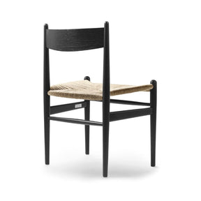 Wegner CH36 Black Oak with Natural Papercord Back Carl Hansen and Son