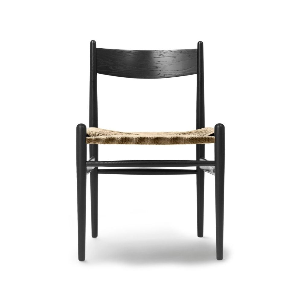 Wegner CH36 Black Oak with Natural Papercord Carl Hansen and Son