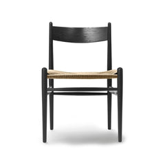Wegner CH36 Black Oak with Natural Papercord Carl Hansen and Son