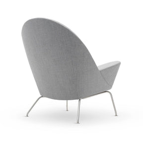 Hans Wegner Oculus Chair CH468 Carl Hansen & Son Light Grey Fiord 151 Back