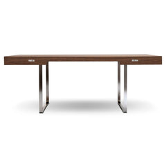 Wegner CH110 Desk Walnut and Stainless Steel by Carl Hansen & Son