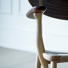 Wegner CH22 Lounge Chair Curved Arm Detail Carl Hansen and Son