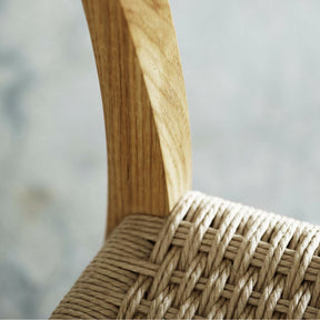 Wegner CH23 Chair Double Woven Seat Detail Carl Hansen and Son