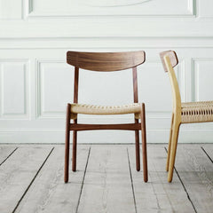 Wegner CH23 Chair Walnut and Oak in Room Carl Hansen and Son