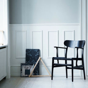 Wegner CH26 Dining Chair Black Painted Oak in Room