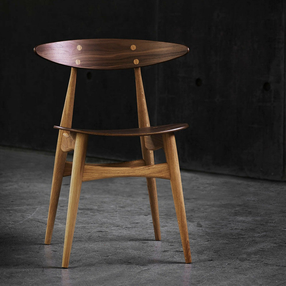 Wegner CH33 Chair Walnut Oak Detail Carl Hansen and Son