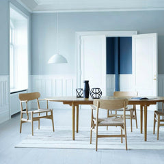 Wegner CH339 Dining Table with CH26 Dining Chairs in Oak Carl Hansen and Son