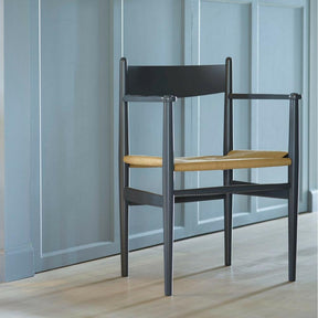 Wegner CH37 Shaker Dining Chair Grey in Room Carl Hansen and Son