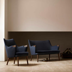 Hans Wegner CH71 Lounge Chair in room with CH72 Sofa Carl Hansen and Son