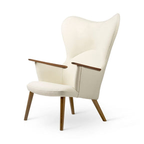 Wegner CH78 Mama Bear Chair White Hallingdal 100 by Carl Hansen