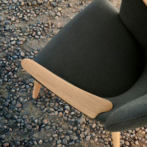 Wegner CH78 Mama Bear Chair in Kvadrat Fiord 0961 Aerial View
