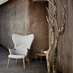 Wegner CH78 Mama Bear Chair in Kvadrat Fiord Light Grey Styled