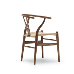 Wegner Wishbone Chair Walnut with Natural Papercord CH24 Back