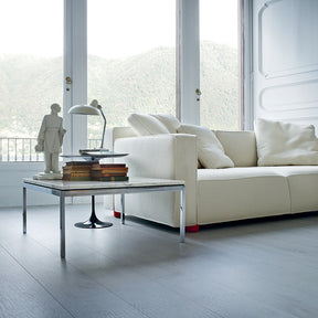 Barber Osgerby Knoll Sofa in Room with Florence Knoll Marble Coffee Table